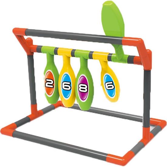 صورة لعبه رمي البولنج - ألوان وأرقام متعدده 